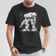 Mech Warrior Sketch Shirt Mighty Tech Robot Fighter Premium T-Shirt Unique Gifts