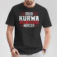 Mein Kurwa Kommton Ganzem Herz Polen Kurwa T-Shirt Lustige Geschenke