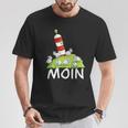 Moin North Sea Lighthouse Motif I North Sea Island Sheep T-Shirt Lustige Geschenke