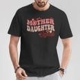 Mother Daughter Squad Matching Mom Groovy T-Shirt Personalized Gifts