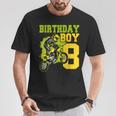 Motocross Mx 8º Regalo 8 Años De Edad Dirt Bike Fiesta De Cumpleaños Camiseta unisex Regalos divertidos