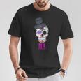 Mr Sugar Intage Avec Tête De Mort Dia De Los Muertos T-Shirt Cadeaux drôles