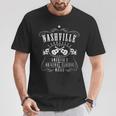 Nashville Tennessee Guitarra Musical Country America Cuello Camiseta unisex Regalos divertidos