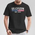New Us Citizen Est 2025 American Immigrant New Citizenship T-Shirt Personalized Gifts