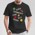 New Year's Eve Birthday New Year Outfit Wishes Lucky Charm T-Shirt Lustige Geschenke