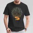 Night Fall Tree Leaves Skeleton Plant Nature Lover T-Shirt Unique Gifts
