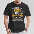 Niños 8 Años Cumpleaños Regalo Niño Hecho En 2015 Hecho En 2015 Camiseta unisex Regalos divertidos
