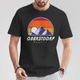 Oberstdorf Bayern Germany Retro 80S Ski Holidays T-Shirt Lustige Geschenke