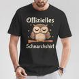 Official Snoring Pyjamas Owl Sleep T-Shirt Lustige Geschenke