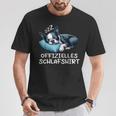 Offizielles Schlaf Boston Terrier Hund Hunde Liebhaber T-Shirt Lustige Geschenke