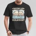 Offizielles Schlaf Pudel Schlafanzug Morgenmuffel Hund T-Shirt Lustige Geschenke