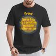 Orgulloso Yerno De Un Suegro Increíble Maldito Camiseta unisex Regalos divertidos