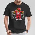 Oso Hip Hop Aniversario Graffiti Boombox De Hip Hop Camiseta unisex Regalos divertidos