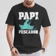 Papi Pescador Barco Papa Jubilacion Pez Pesca Hombre Regalo Camiseta unisex Regalos divertidos