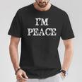 I Come In Peace I'm Peace Couples Matching T-Shirt Lustige Geschenke