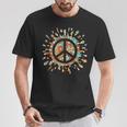 Peace Sign Hippie Flower Groovy 60s 70s Party Outfit T-Shirt Unique Gifts