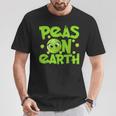 Peas On Earth Peace On Earth Foodie Pun Meme T-Shirt Unique Gifts