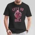 Pink Cowboy Hat Boots Let's Go Girls Western Cowgirls T-Shirt Lustige Geschenke