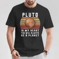 Plutón Camisa Broma Nunca Olvidar 1930-2016 Plutón Planeta Plutón Camiseta unisex Regalos divertidos