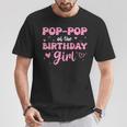 Pop-Pop Of The Birthday Pink Girl Matching Family T-Shirt Personalized Gifts