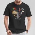 Portugal Lisbon Card Icon Traditional Keepsake T-Shirt Lustige Geschenke