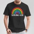 Pride Rainbow Shirt Rainbow Shirt For Women Serving God T-Shirt Unique Gifts