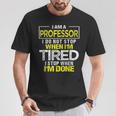 Profesor Gráfico Universidad Apreciación Del Profesor Camiseta unisex Regalos divertidos