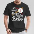 Proud Baseball Bebe Of A Baseball Player Bebe T-Shirt Unique Gifts