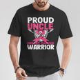 Proud Uncle Warrior Breast Cancer Awareness T-Shirt Unique Gifts