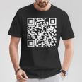 Qr Scan Code Adult Sarcasm Humor FCk You White T-Shirt Funny Gifts