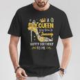 A Queen Was Born In January Happy Birthday T-Shirt Lustige Geschenke