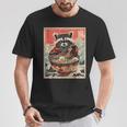 Raccoon Eating Ramen Japanese Noodles Racoon Anime T-Shirt Personalized Gifts