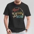 Reel Cool Mom Mama Mommy Fishing Fathers Day Vintage Tees T-Shirt Unique Gifts