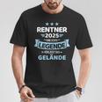 Rentner 2025 Legend Leaves Terrain For Retirement T-Shirt Lustige Geschenke