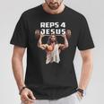 Reps 4 Jesús En El Gimnasio Reps 4 Jesus In The Gym Sin Mangas Camiseta unisex Regalos divertidos