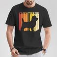 Retro Cairn Terrier Dog Feliz Navidad Regalo Camiseta unisex Regalos divertidos