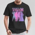Retro Taylor First Name Personalized Birthday Girl Party T-Shirt Funny Gifts