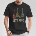 Lets Rock N Roll Guitar Retro Women's T-Shirt Lustige Geschenke