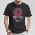 Rock Queenibes Guitarraintage Rose Rock Music Camiseta unisex Regalos divertidos