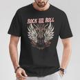 Rock And Roll Guitarraintage Rock Música Camiseta unisex Regalos divertidos