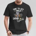 Safari Tour Guide Safari Animals Time To Get Wild Squad T-Shirt Personalized Gifts