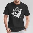 Salvar A Las Ballenas Camiseta unisex Regalos divertidos