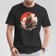 Samurai Hombres Guerrero Japonés Ninja Hombres Kawaii Camiseta unisex Regalos divertidos