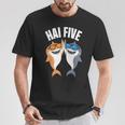 Shark Five Sharks T-Shirt Lustige Geschenke