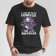 Si Tengo Que Ser Una Princesa Que Sea Guerrera 8 Marzo Cuello Camiseta unisex Regalos divertidos