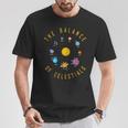 Sistema Solar Planetas Equilibrio De Los Cuerpos Celestes Camiseta unisex Regalos divertidos