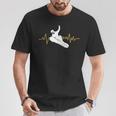 Snowboard Ekg Heartbeat Snowboarding T-Shirt Lustige Geschenke