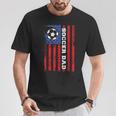Soccer Dad Usa Flag All American Fathers T-Shirt Personalized Gifts