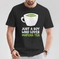 Solo Un Chico Al Que Le Encanta El Té Matcha Camiseta unisex Regalos divertidos
