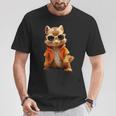 Squirrel With Sunglasses Animal Lovers Cute Rodent T-Shirt Lustige Geschenke